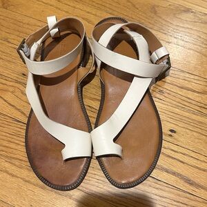 Sundance Cream and Brown Sandals sz39